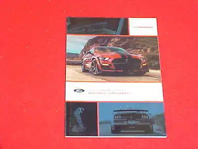 2021 Mustang Shelby Gt 500 Gt500 Supplement Owners Manual Service Guide 21 Ford • $39.99
