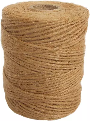 ANSIO Jute Twine 333 Feet Jute String 3 Ply 2mm Thickness Jute Rope For Garden • £5.11