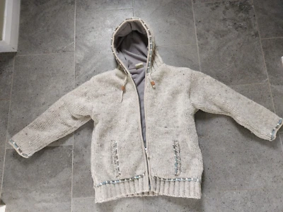 £20 • Buy Pachamama Zip Up Hoodie 100% Wool Handknit Size S