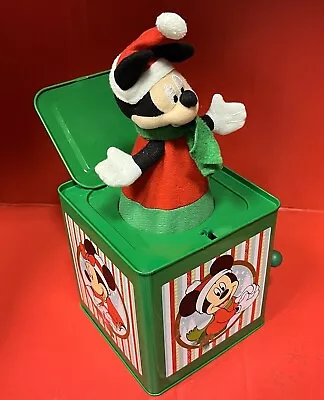 Disney 85th Anniversary- Mickey Mouse - Jack-in-the-Box Tin Toy RARE . 2013 • $34