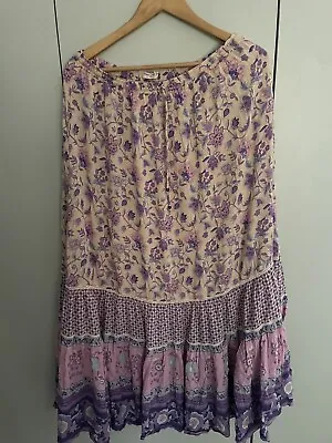 $90 • Buy Spell And The Gypsy Portabello Maxi Skirt Size L