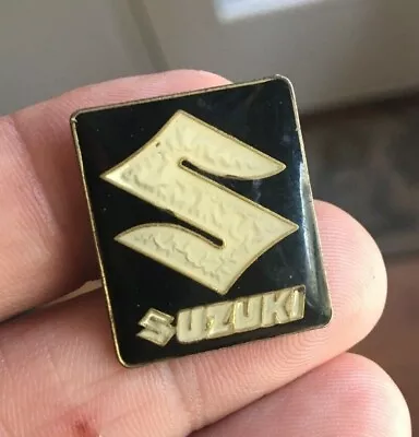 Vintage Suzuki 'S' Logo Black Vintage Used Enamel Pin Japan Car Truck Autos Hat • $12.99