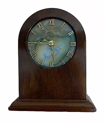 Brazil Marble Desk Clock Sociedade Biblica Do Brasil 50 Anos - 6  X 4 - WORKS! • $19.95