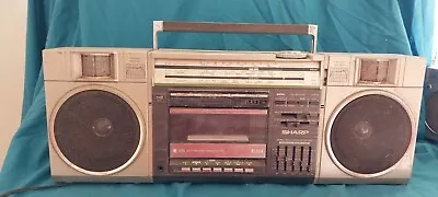 Sharp Stereo Radio Cassette Recorder Vintage 1980s Boombox GhettoBlaster  • $40