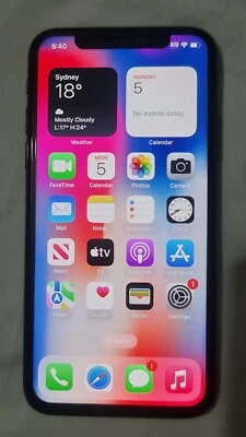 $400 • Buy Apple IPhone X - 256GB - Space Grey (Unlocked) A1865 (AU Stock) - Excellent 