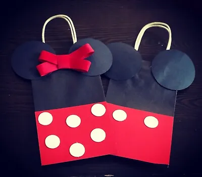 24 Minie And Mickey Gift Bags 8x4.25x10.5 Inches Paper Bags  • $31
