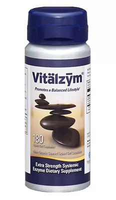 Vitalzym Extra Strength Systemic Enzymes 180 Liquid Gel Caps - World Nutrition • $75