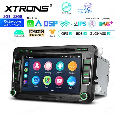 7  Android 12 8Core Car Stereo Radio DVD Player GPS Navigation For VolksWagen VW • $235.99