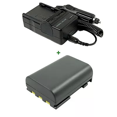 Battery+Charger For CANON LEGRIA HF R106 R16 R17 R18 HV40 ZR960 Mini DV Cam • £19.18