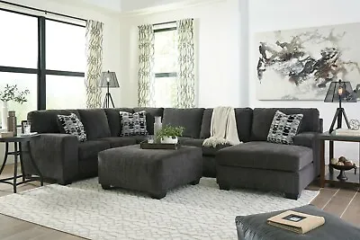 $1195 • Buy Ashley Furniture Ballinasloe 3 Piece Sectional Living Room Smoke