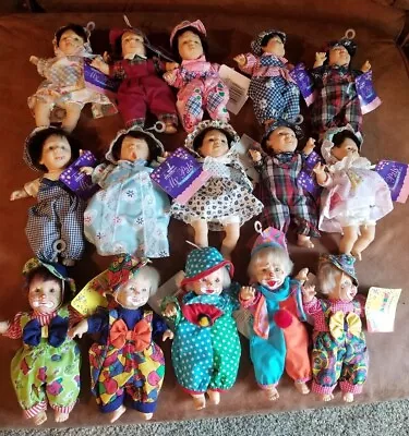 15 Vintage Gi Go 8  Dolls My Pals Bean Bag Kids And Clowns W/ Tags-WR • $70