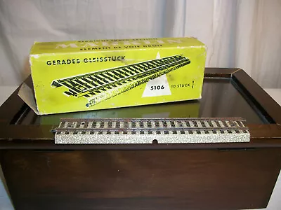 MARKLIN ACCESSORIES H0 # 5106 Straight Track -  10 Piece In BOX • $19.75