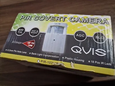 QVIS PIR-102HIRWH PIR Covert Camera 4.2mm Pin Hole Lens - 10m IR Range • £20