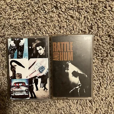 U2 Cassette Lot Of 2! Rattle And Hum + Achtung Baby! Tested G5 • $11.20