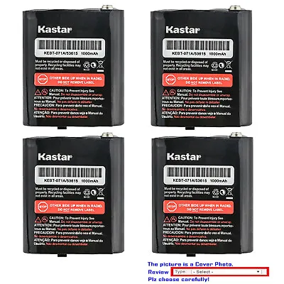 Kastar 1000mAh Ni-CD Battery For Motorola 53615 TalkAbout EM1000 EM1000R EM1020R • $5.99