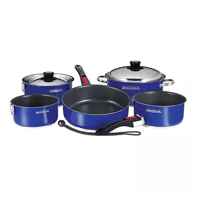 Magma Nestable 10 Piece Induction Non-stick Enamel Cookware Set #a10-366-cb-2-in • $369.99