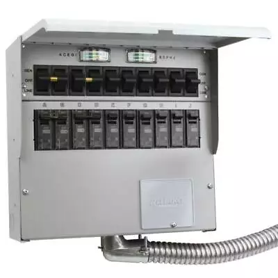 Reliance 510C 120/240-Volt 50-Amp 10-Circuit Pro/Tran 2 Indoor Transfer Switch • $419