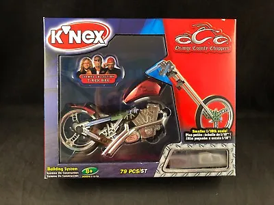 K'Nex Orange County Choppers Chrome Collection  T-Rex Bike  1:10 Scale Model Kit • $25