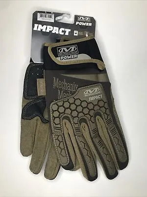 Mechanix Wear Power Shock Brown Touchscreen Capable Impact WorkGloves Size Large • $21.99