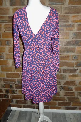 Oasis Navy/red Heart Print Dress • £8.95