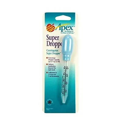 Apex Super Medicine Dropper Calibrated 1 Tsp & 5mL Increments 1 Ct 2 Pack • $7.95