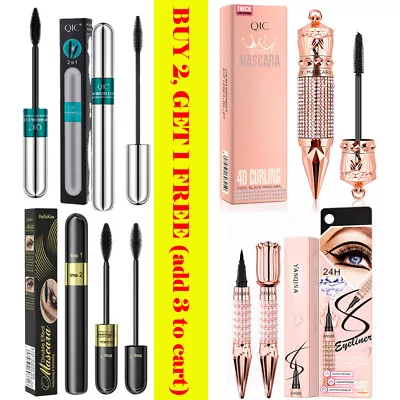 4D Silk Fiber Eyelash Mascara Extension Makeup Waterproof Eye Lashes Black • $7.99