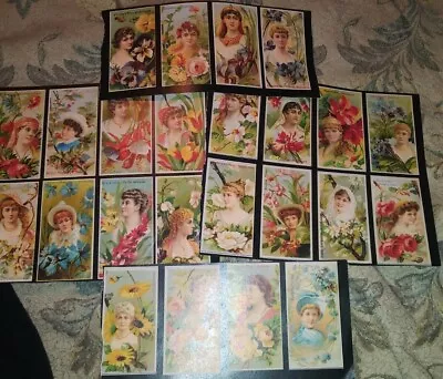 24 Vintage Lady Flower Ephemera Tags Junk Journal Scrapbooking • $4.99