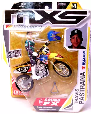 2014 Jakks Pacific Mxs Series 4 Sound Fx Travis Pastrana #199 Suzuki Rm-z450 • $29.99