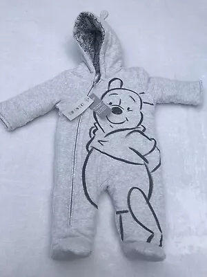 Size 3-6 Months Baby Snowsuit Pram Suit Outerwear Winnie The Pooh Unisex Boy New • £2