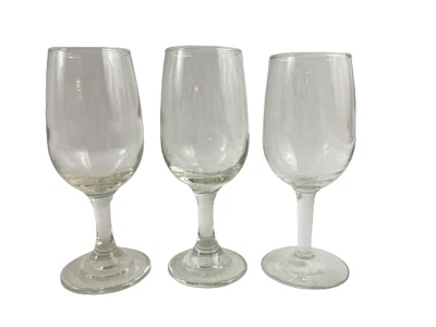 $20.90 • Buy Set Of 3 Crystal Sherry Wine Juice Glasses 6 Inches Tall