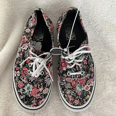 VANS OFF THE WALL FLORAL PRINT SKATE SHOES TB9C MEN 6/ WOMEN 7.5 Sneakers • $21.99