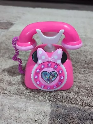 DISNEY Minnie Mouse TALKING PHONE LIGHT UP  EUC • $8
