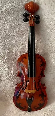 Decorative Wood Violin For Wall Or Display In Original Box - Approx. 13 Inches • $25