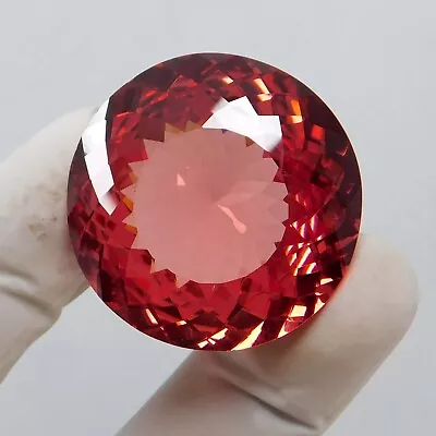 Certified 89.80 Ct Natural Rose Pink Brazilian Morganite Round Cut Loose Gems • $309.39