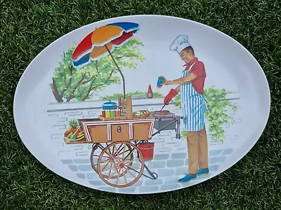 Vintage Retro 'melmac Ornamin Ware' Picnic/caravan Set Of Plates  (6 X Plates) • $49.95