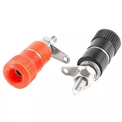 £2.85 • Buy Pack 2, Banana 4mm Binding Post Terminal Socket Speaker DC Test Etc Red/Black