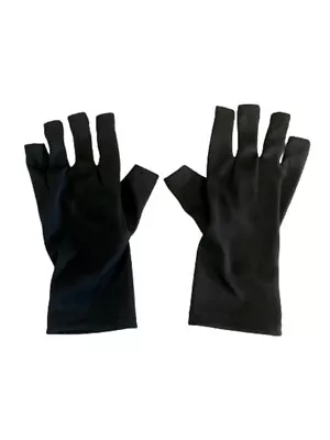 UV Fingerless Gloves For Gel Manicure Nail Lamps UV Protection For Skincare • $9.90