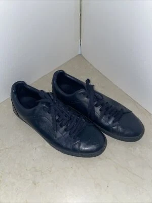 $19.99 • Buy Zara Mens Navy Leather Lace-Up Sneaker Shoes - US Size 9 Eu 42