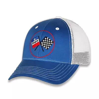 Hat - MOPAR Flags Mesh Vented CFS Ball Cap Blue & White • $19.89