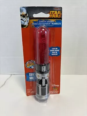 Imperial Toy Star Wars Darth Vader Mini Lightsaber Bubble Wand Red • $12