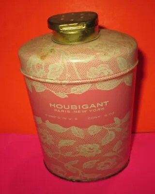 Vintage Used Chantilly Body Powder Tin Houbigant Paris New York Non 6 Oz U.s. • $11.99