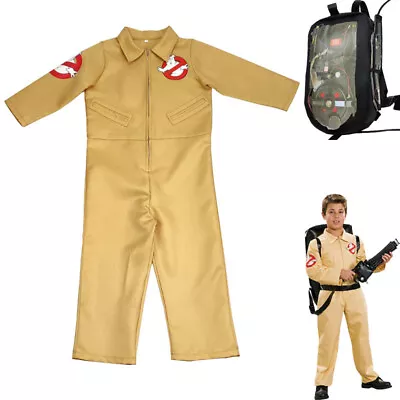 Kids Boys Ghostbusters Cosplay Costume Jumpsuit Outfit Party Fancy Dress Up • $32.98