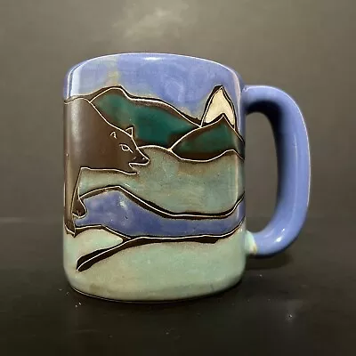 Mara Mexico Mountain Bears & Mountain Mexico Art Pottery Stoneware Mug 10oz Mint • $28