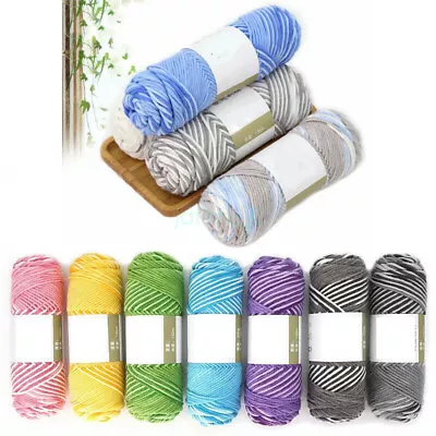 8ply 100g Skeins Hand DIY Thick Knitting Thread Milk Cotton Yarn Woven Crochet • $20.43