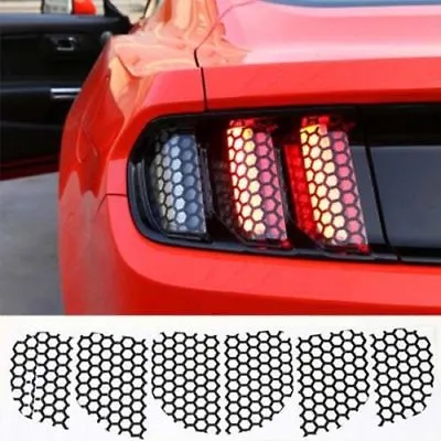 Rear Tail Light Lamp Honeycomb Stickers For Ford Mustang Exterior Accessories 6x • $26.39