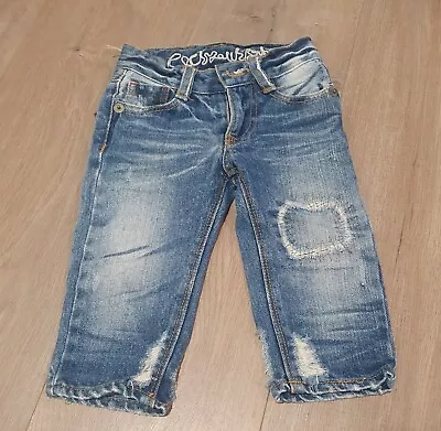 Rock Your Baby Boy Jeans Baby Size 0 Denim Distressed Style  • $13.90