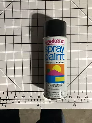 Vintage Weekend Spray Paint Can Black B244 • $11.27