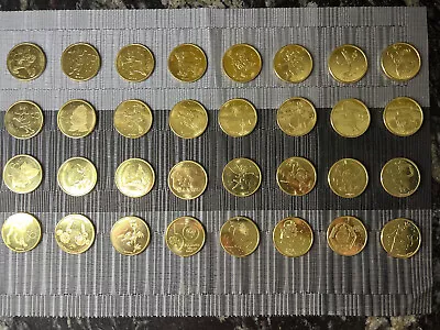 $8.95 • Buy DISNEY WORLD 50th ANNIVERSARY GOLD COINS MEDALLIONS MICKEY MINNIE STITCH FIGMENT