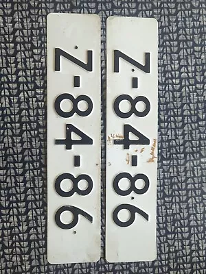 Dutch Car Export Number Licence Plates X2 From ~1998-2000 | Man Cave Wall Art • £9.99