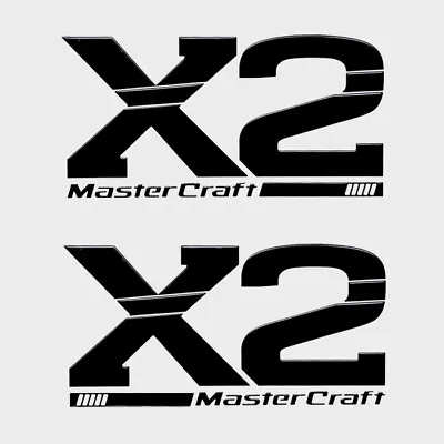 MasterCraft X2 Big Boat Yacht Decals 2PC Set Vinyl New 21” OEM  W/Slash • $311.91